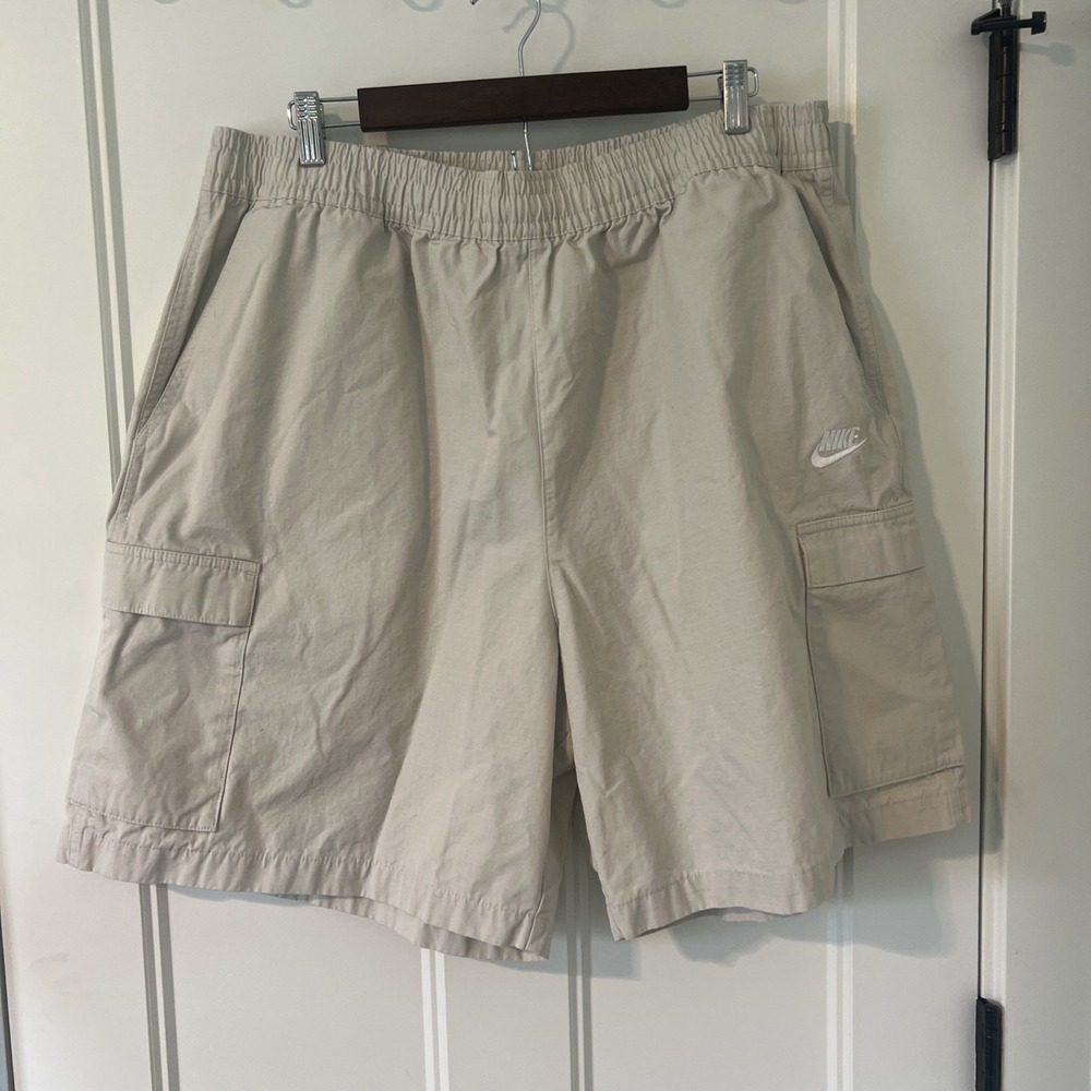 Nike Cargo Shorts Mens XXL‎ Tan Hybrid Shorts Utility Board Casual